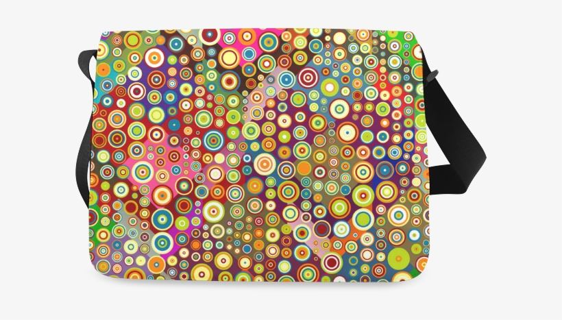 Multicolored Retro Polka Dots Pattern Messenger Bag - Messenger Bag, transparent png