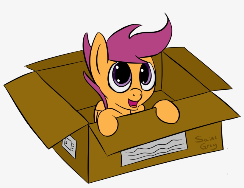 880062 Safe Solo Scootaloo Filly Pegasus Happy Box, transparent png