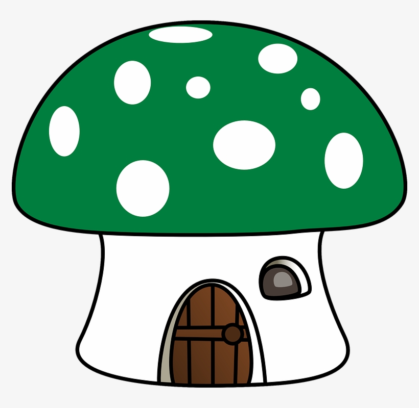 Mushroom Fly Agarnic House - Mushroom House Clipart, transparent png