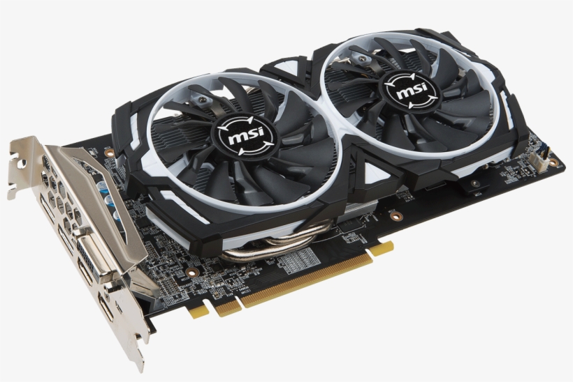 Msi Radeon Rx 580 Armor 8gb Graphics Card - Msi Rx 580 4gb, transparent png