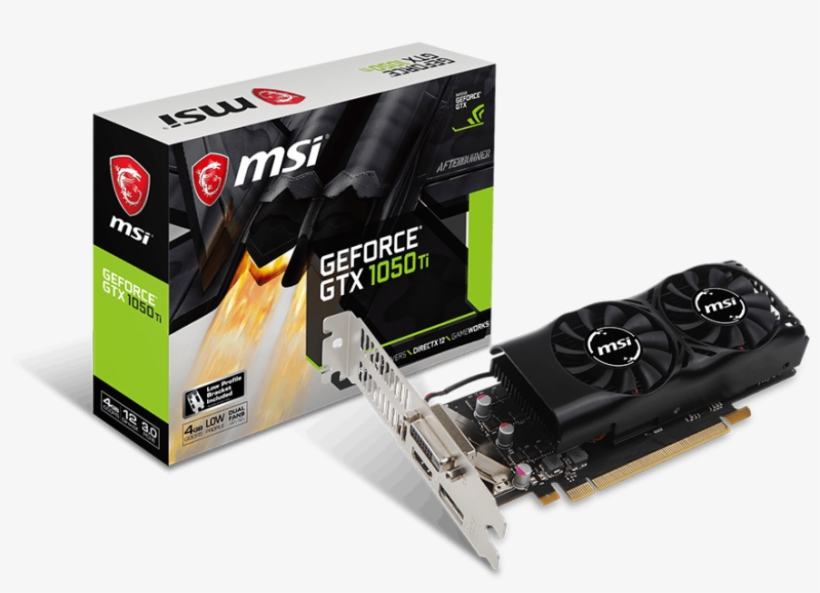 Msi 1050 Ti Low Profile, transparent png