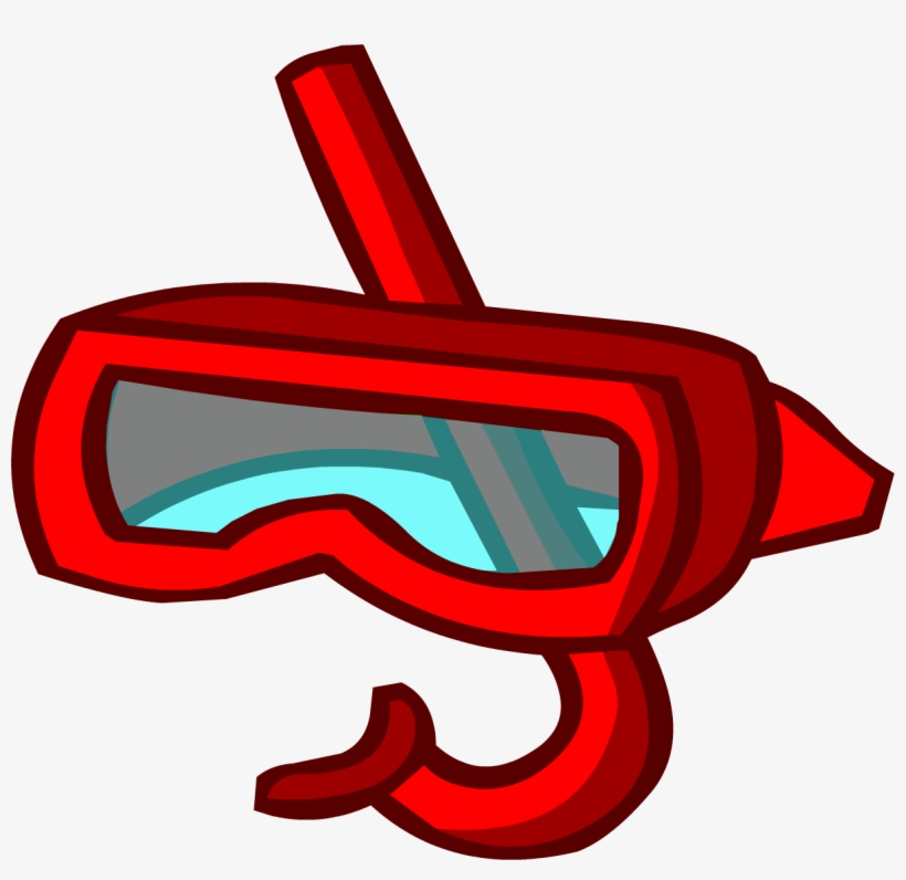 Red Snorkel - Club Penguin Custom Items, transparent png