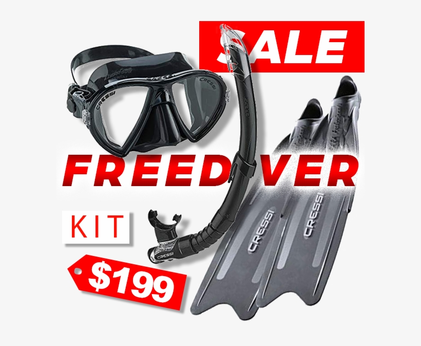 Freediver Kit - Diving Mask, transparent png