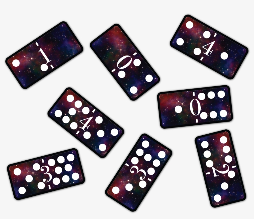 A Set Of Strange And Scrambled Dominoes - Dominoes, transparent png