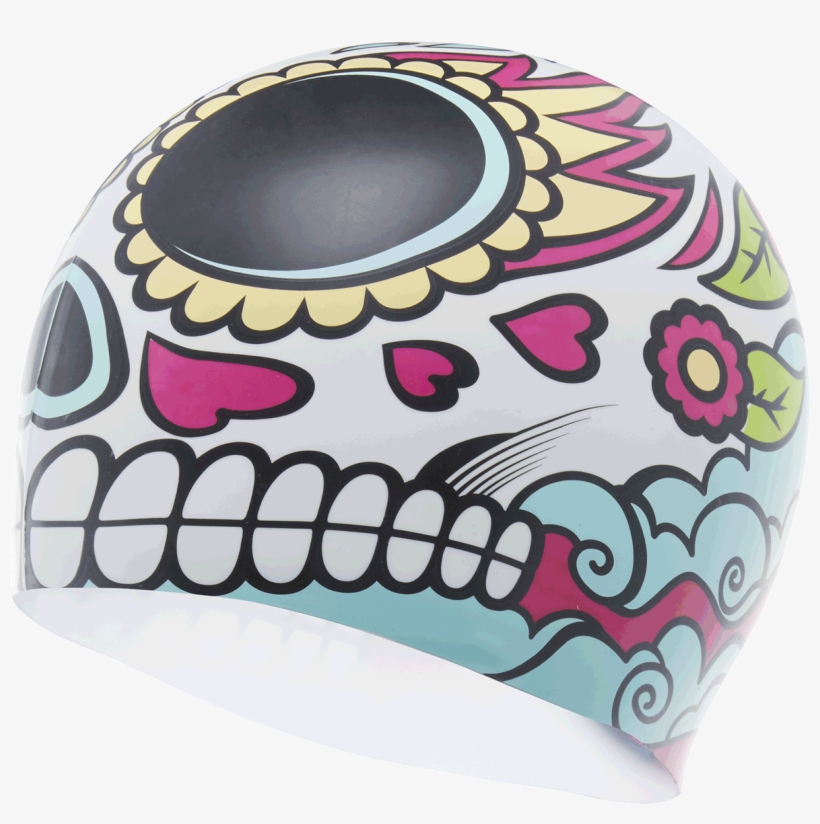 Tyr La Vengadora Silicone Adult Swim Cap - Skull, transparent png