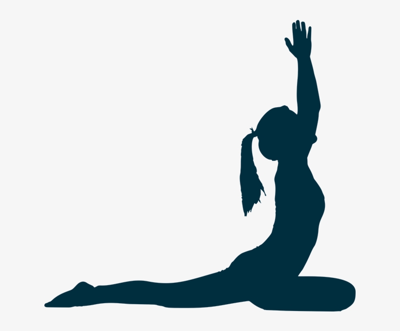 Hatha - Yoga Poses Silhouette Png, transparent png