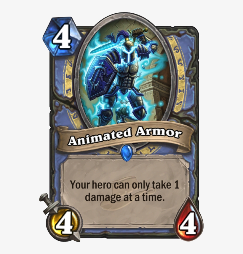 Animated Armor Card - Hearthstone Card, transparent png