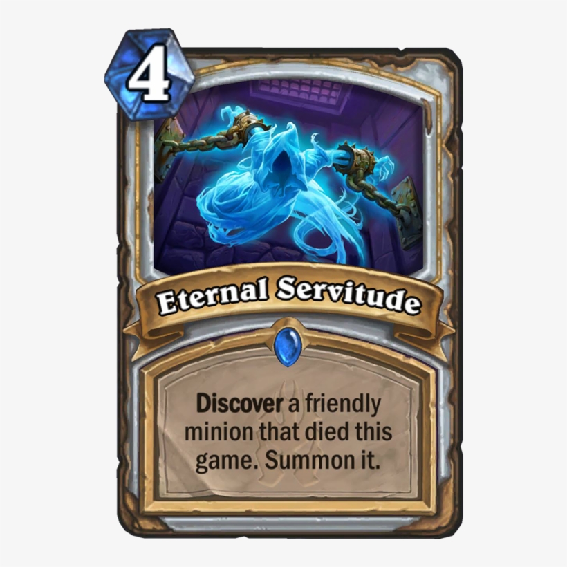 Eternal Servitude Card - Topsy Turvy Hearthstone, transparent png