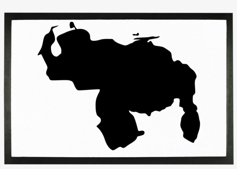 felpudo Sublimado Good Vibes Venezuela - Venezuela Silhouette, transparent png