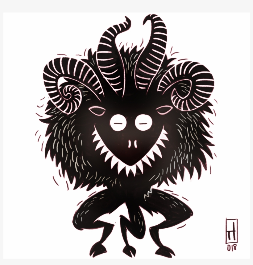 What Can A Scary Furry Devil Figure Like The Krampus - Illustration, transparent png