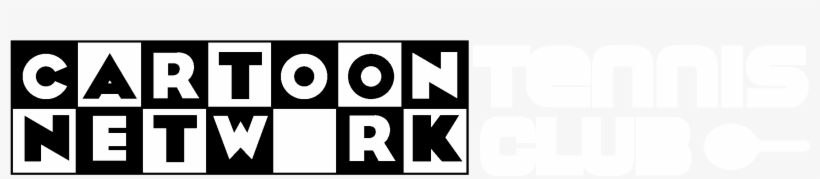 Cartoon Network Tennis Club Logo Black And White - Cartoon Network, transparent png