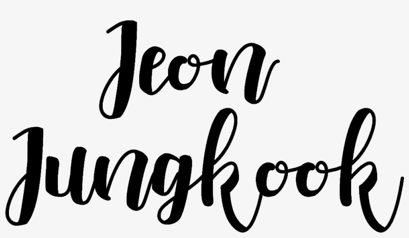 Font Jeon Jungkook Bts 💕 ⚠️important Importante - Jeon Jungkook Font, transparent png