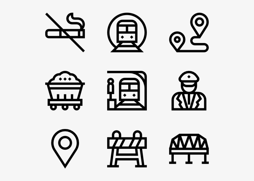 Train Station - Logistic Icon Free, transparent png