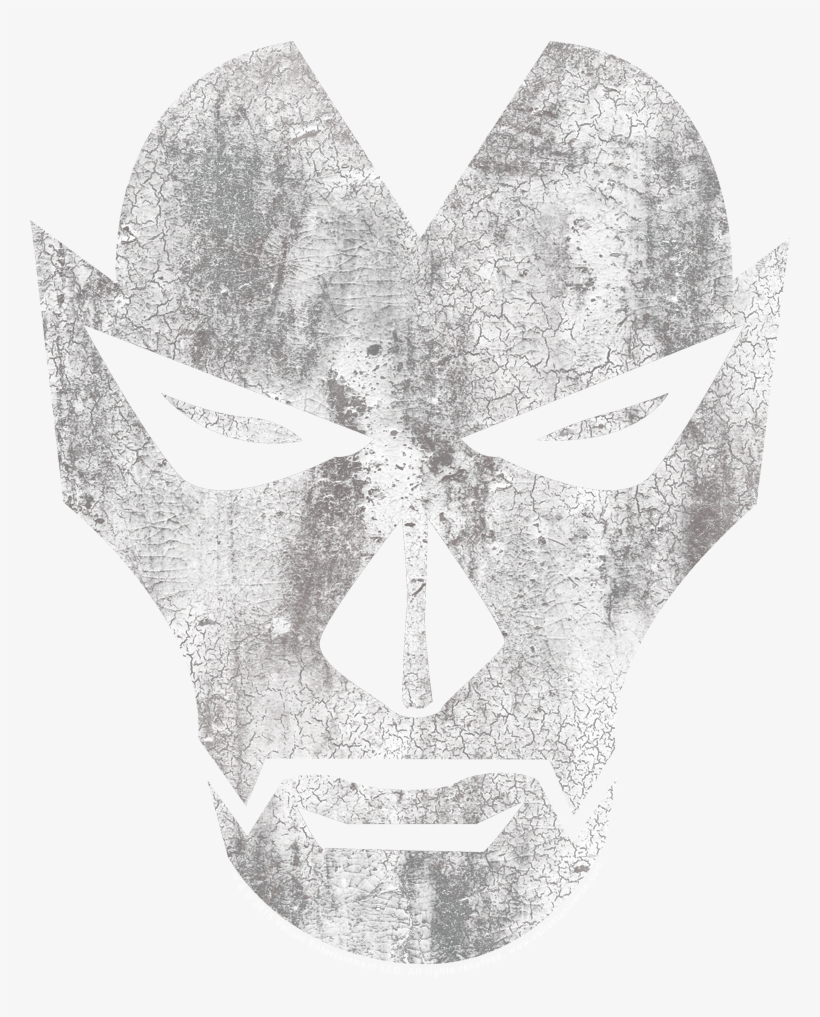 Shadowman Face Juniors T-shirt - Face Mask, transparent png