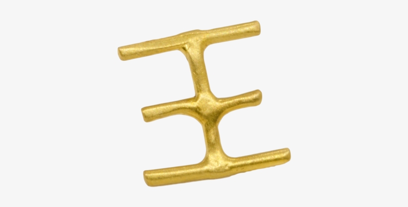 Ksi Earrings - Brass, transparent png