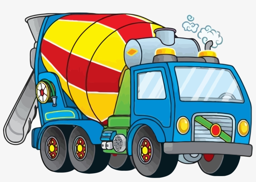 Nice Cement Truck Clipart Png - Cement Mixer Truck Clipart, transparent png