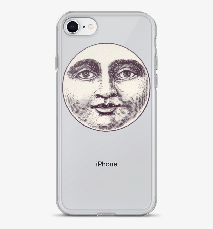 Moon Man Iphone Case Moon Face 1000x1000 Png Download Pngkit