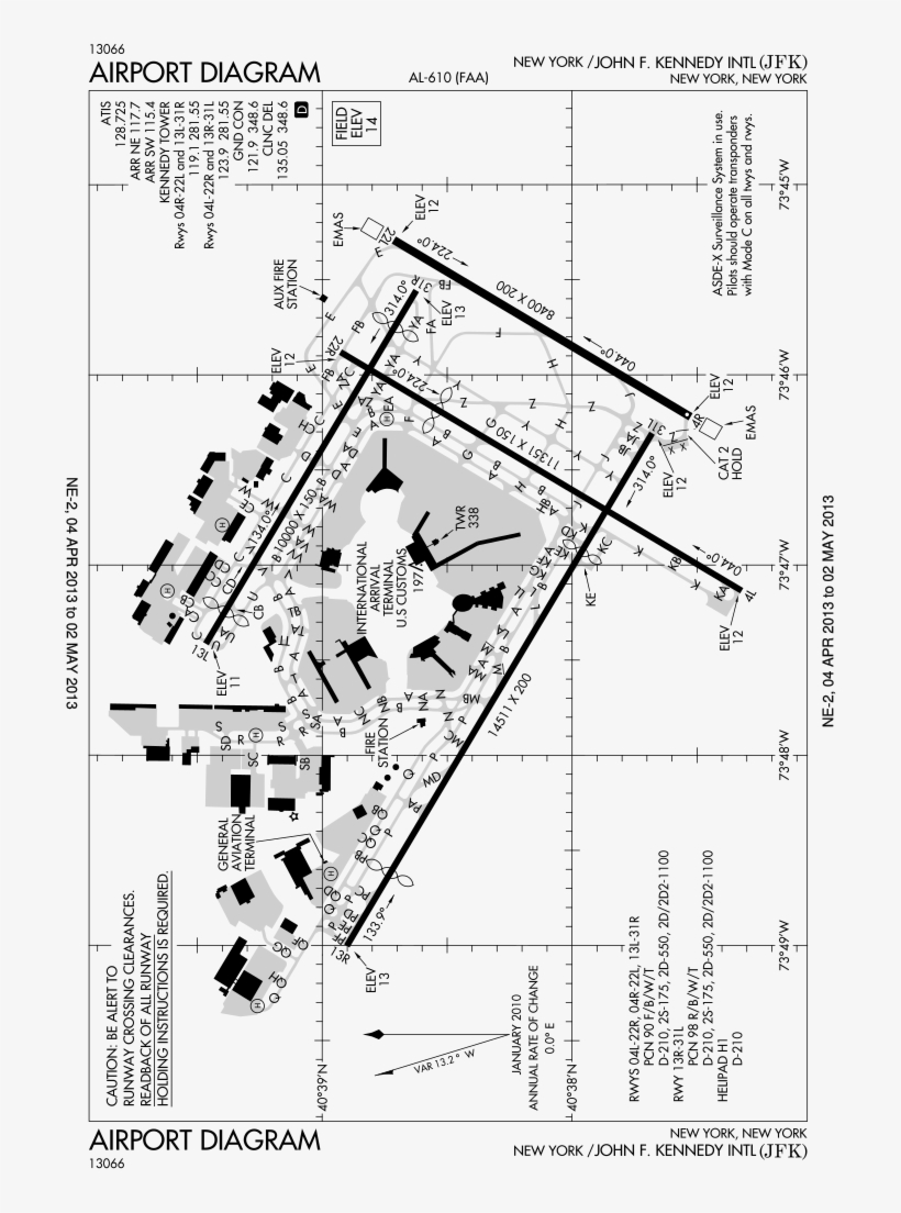Faa Jfk Airport Map - Jfk Airport Faa, transparent png
