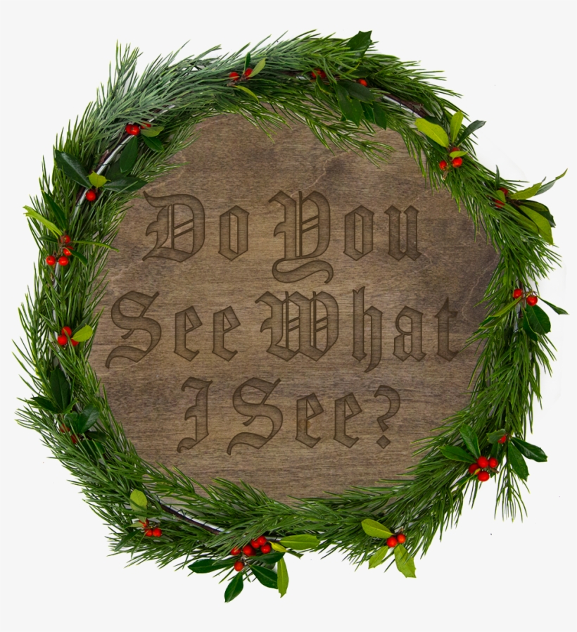 Christmas Eve Service Times - Wreath, transparent png