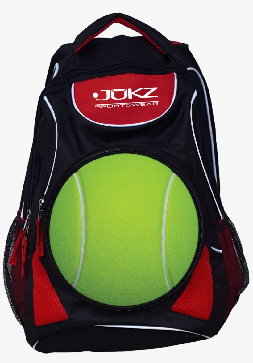 Jukz Red Backpack W/ Interchangeable Ball - Bag, transparent png