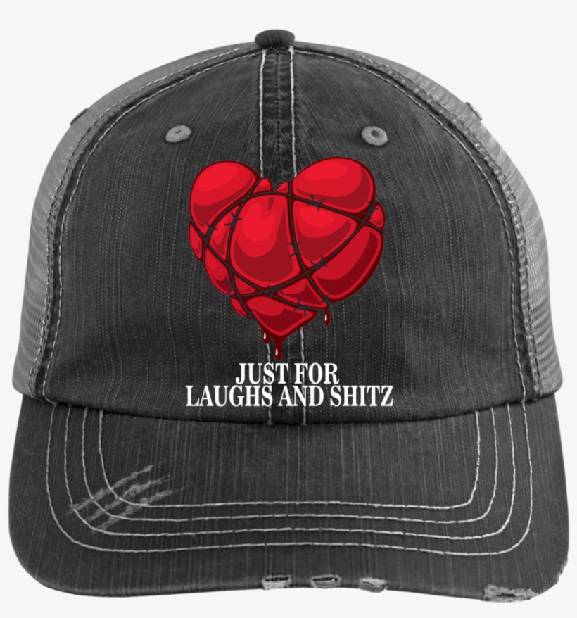 "my Bloody Heart" In White Print Distressed Unstructured - Hat, transparent png