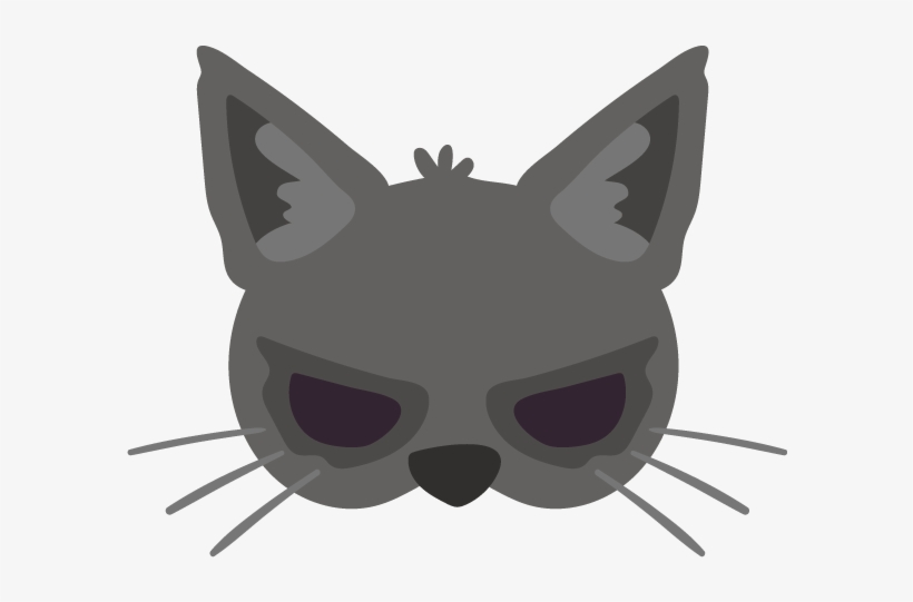 Creepy Cat Mask - Cat Yawns, transparent png