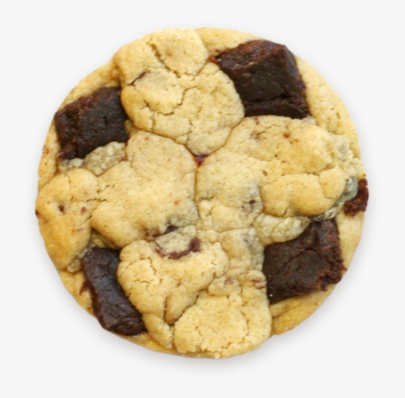 Brookie 1-2 - Chocolate Chip Cookie, transparent png
