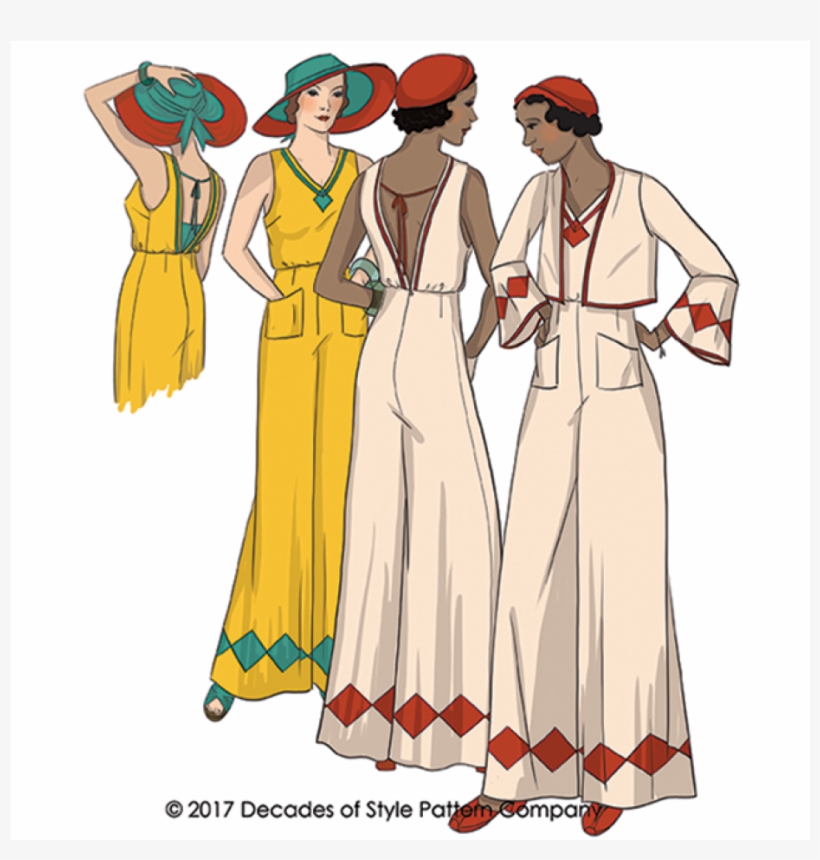 $25 - 00 Each - 1930s Beach Pajamas, transparent png
