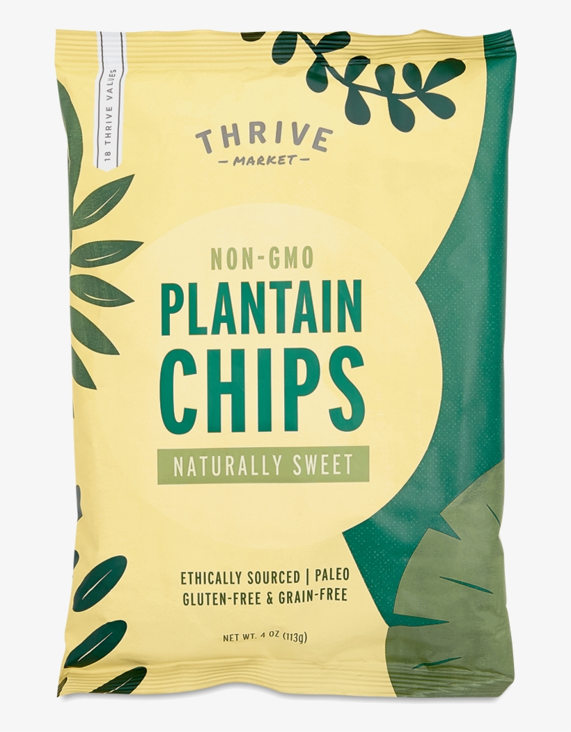 Thrive Market Non-gmo Plantain Chips, Naturally Sweet - Basmati, transparent png