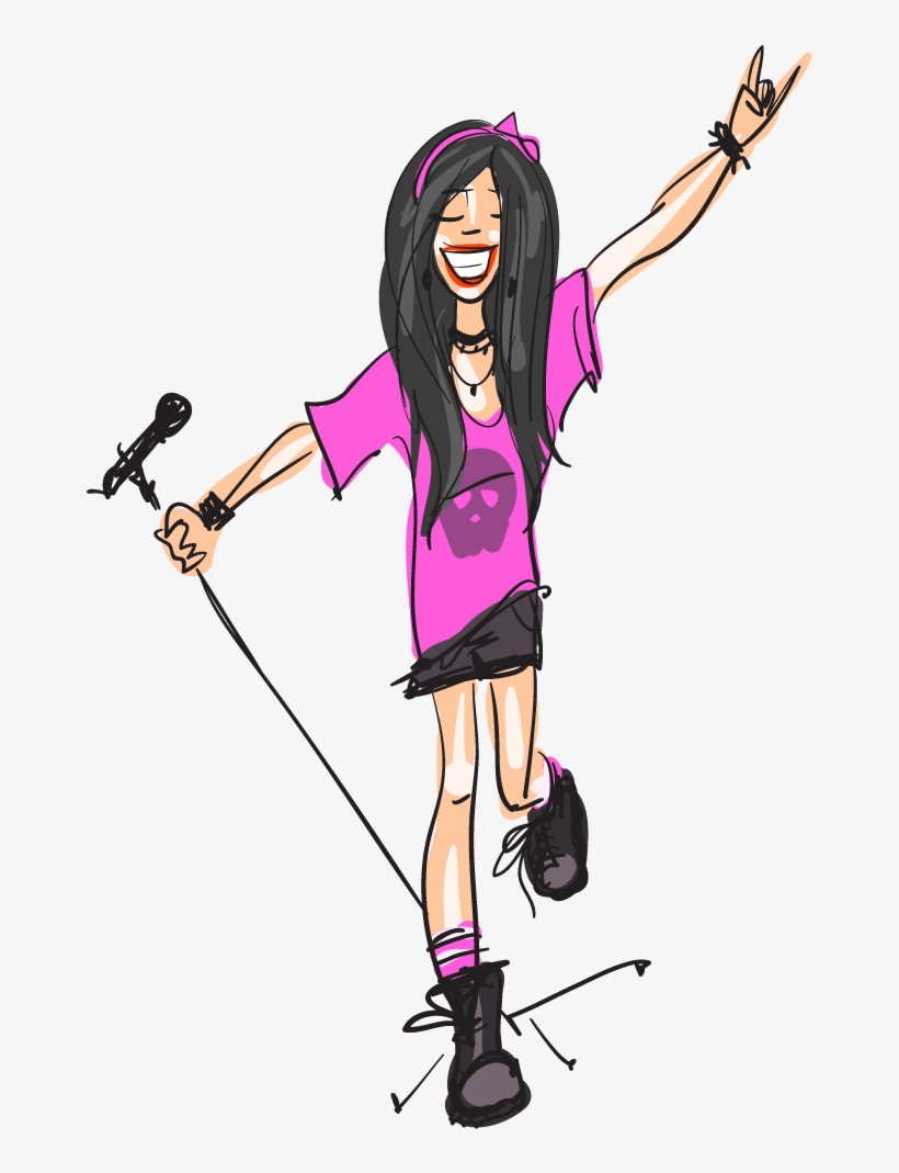 Illustration Pink Transprent - Singer, transparent png