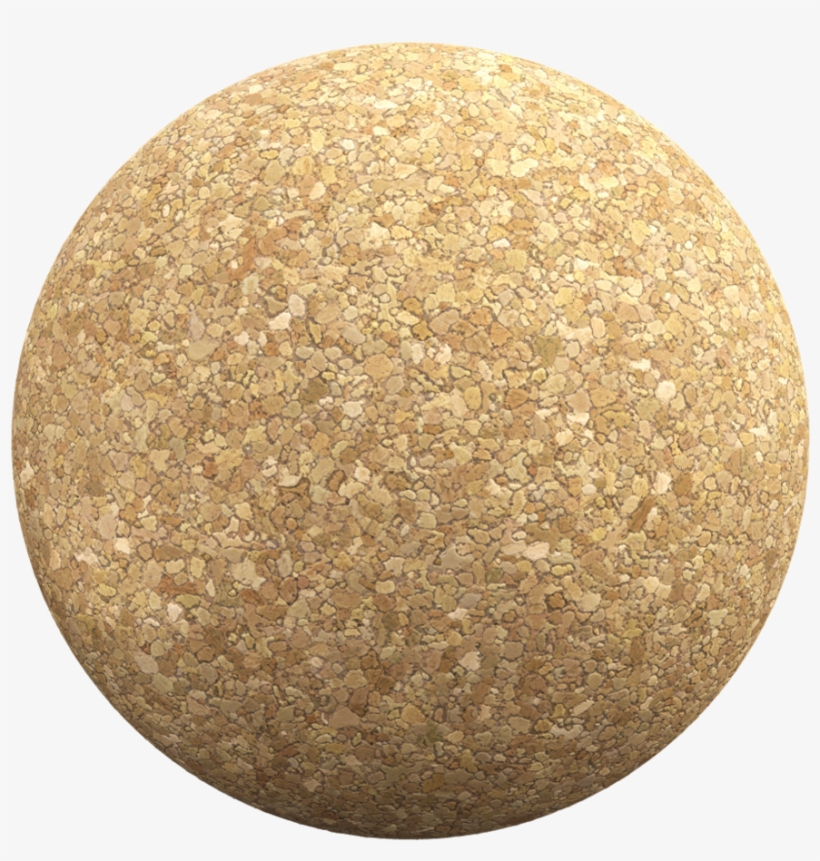 Cork002 Sphere - Rundt Tæppe Gul, transparent png