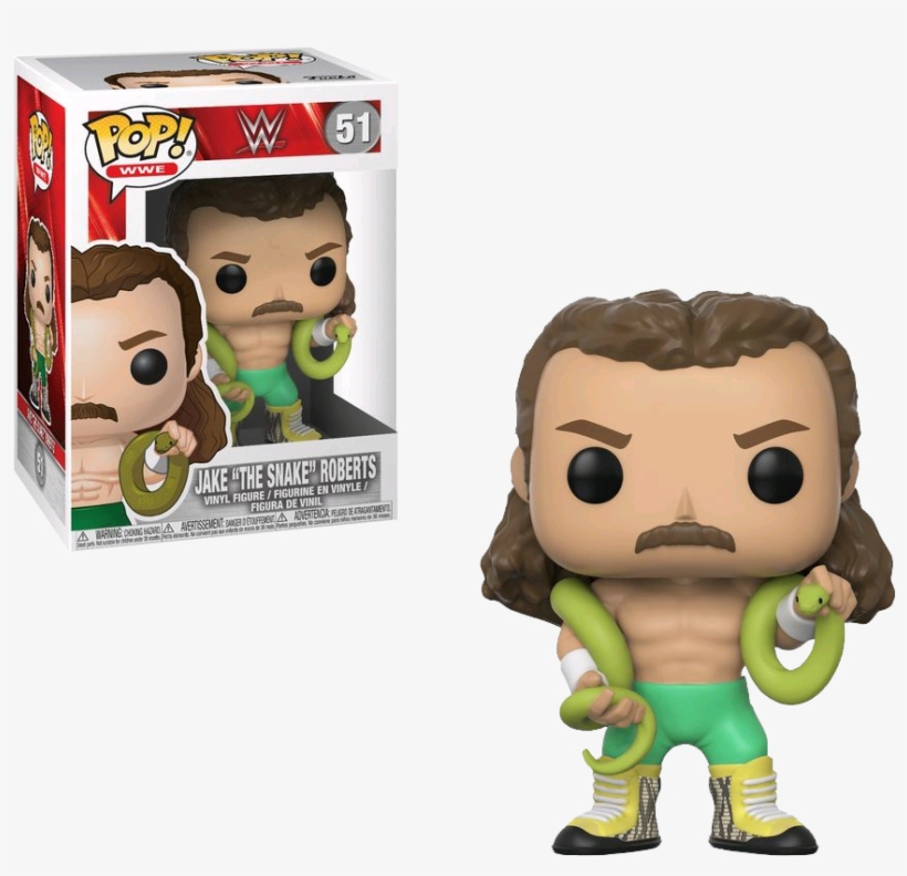 Jake The Snake Pop Vinyl Figure - Jake The Snake Funko Pop, transparent png