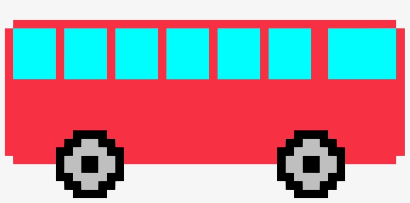 This Free Icons Png Design Of Pixel Art Bus, transparent png