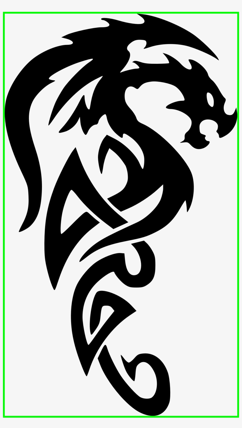 1999 X 3433 7 - Tribal Dragon Tattoo, transparent png