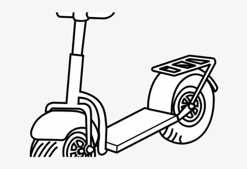Scooter Clipart Roller - Clip Art Scooter, transparent png