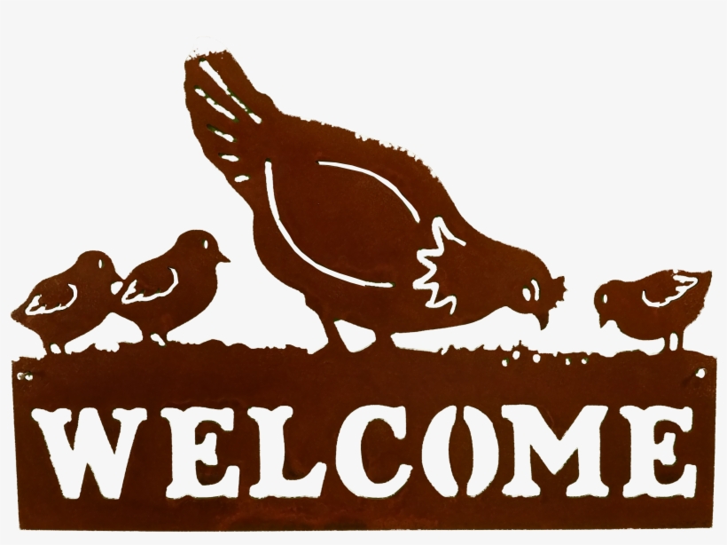 Chicken Welcome Larger Image - Welcome Sign, transparent png