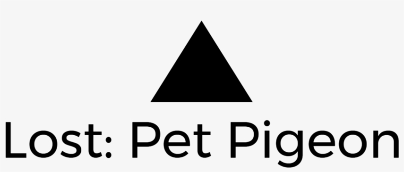 Lost Pet Pigeon Logo Black, transparent png