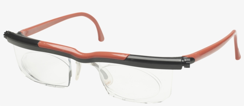 Adlens Adjustable Glasses, You Turn A Knob On Each - Plastic, transparent png