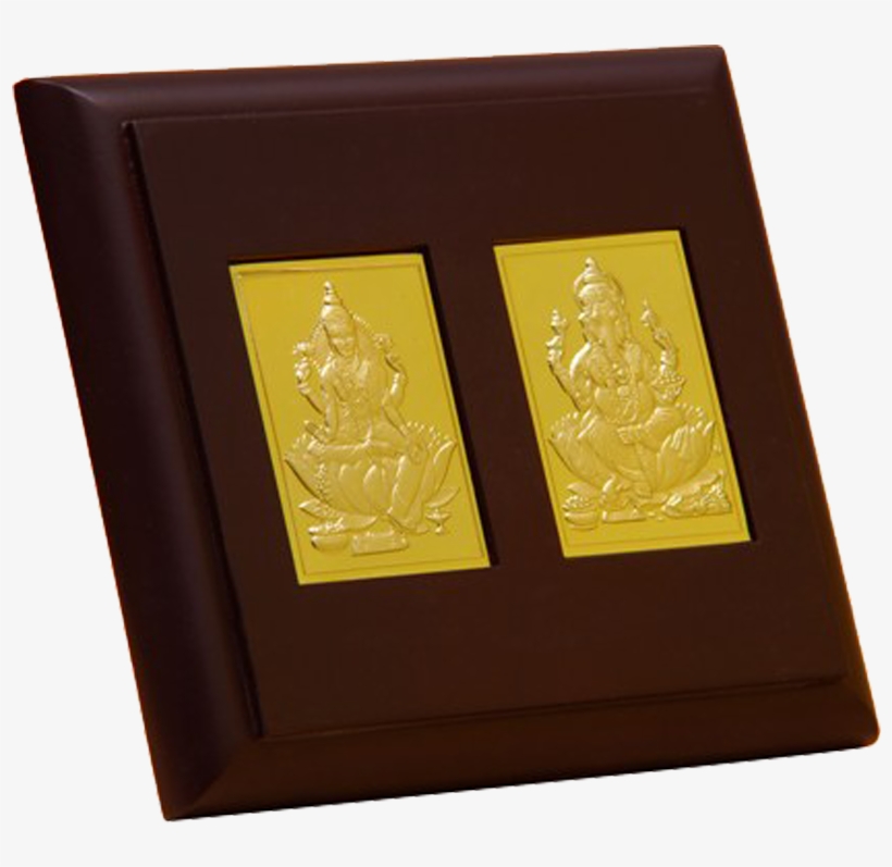 Table Lakshmiji Ganeshji Rectangle Plain - Gold, transparent png
