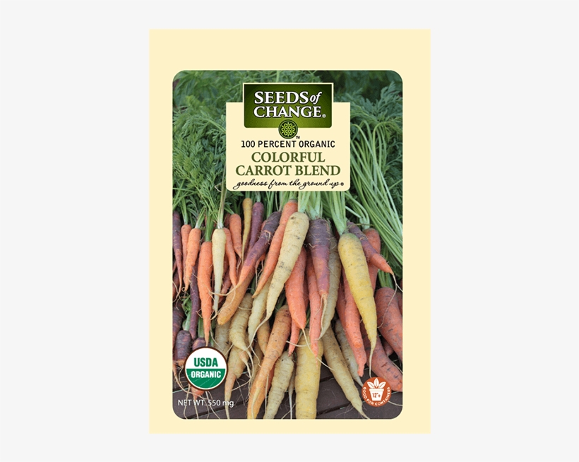 Organic Colorful Carrot Blend Seeds - Seeds Of Change, transparent png