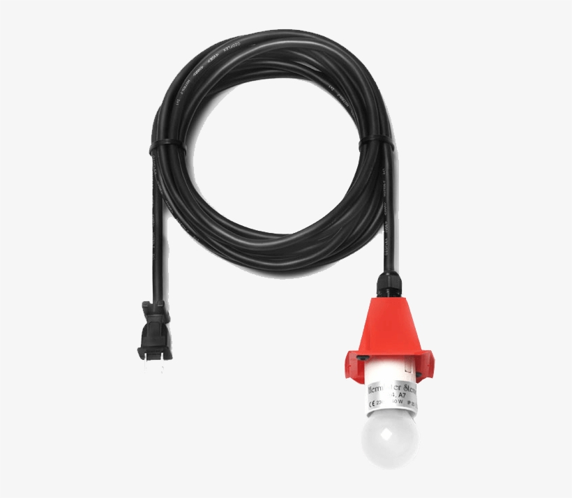 E26 Outdoor Cable With Plug In, 5m , Red - Moravian Star, transparent png