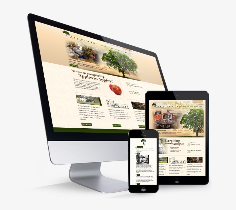 Park Village Website - Online Advertising, transparent png