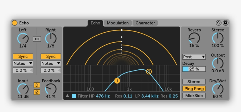 It's A Fancy New Delay Effect Which Combines The Classic - Ableton Live 10 Effects, transparent png