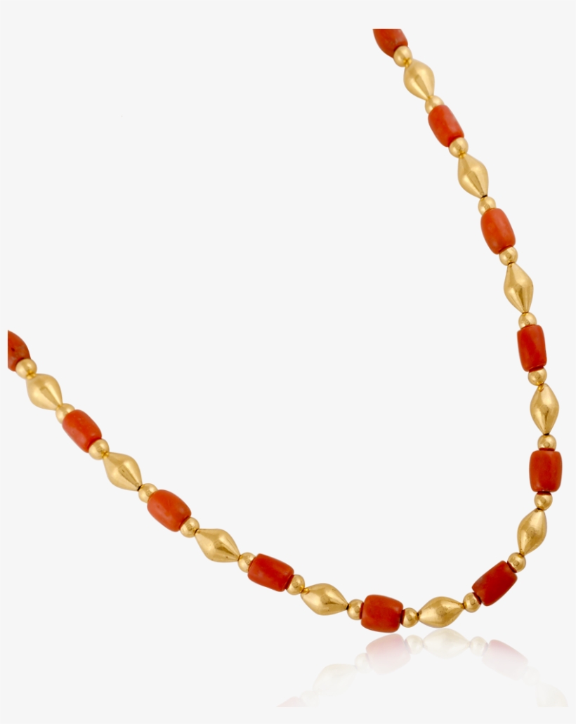 Antique Red Coral Vintage Necklace - Necklace, transparent png