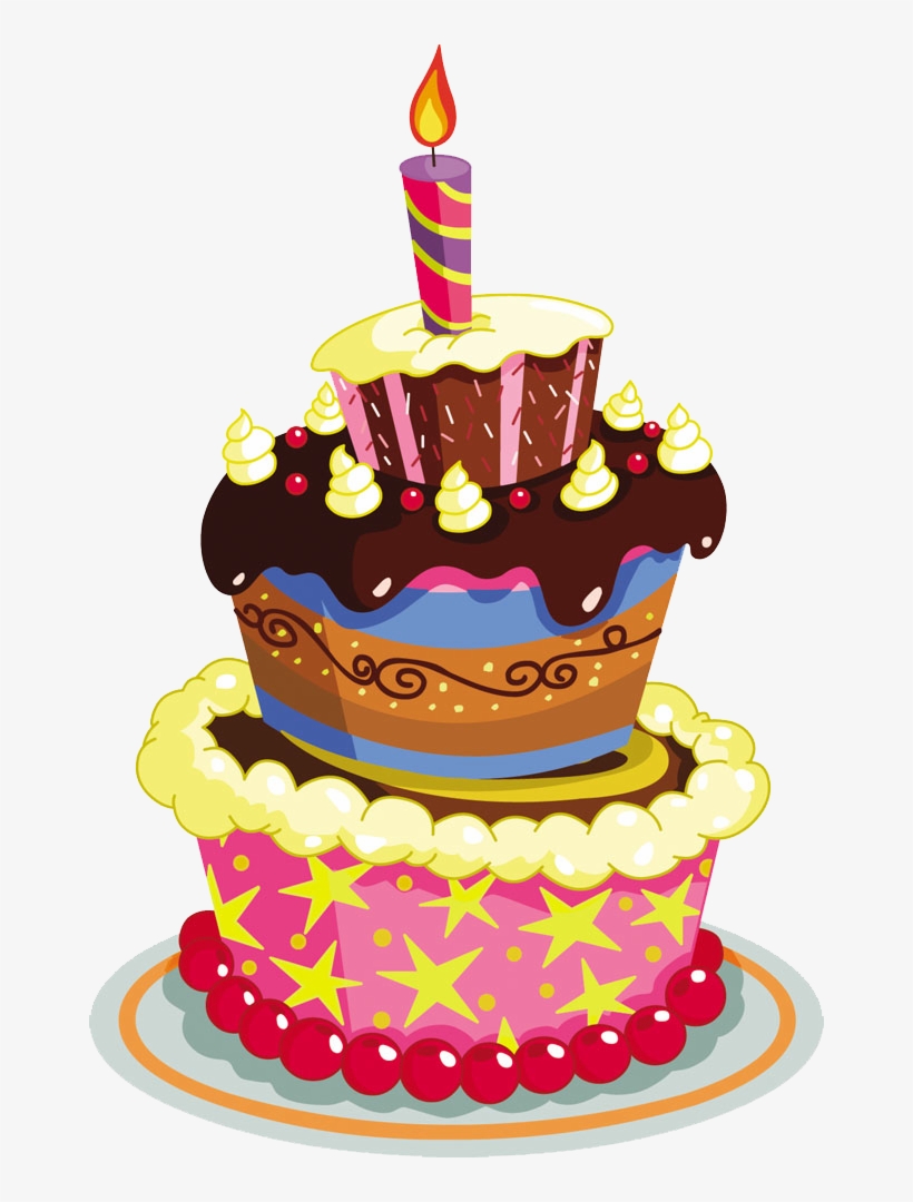 Birthday Cake Png - Cake Happy Birthday Vector, transparent png