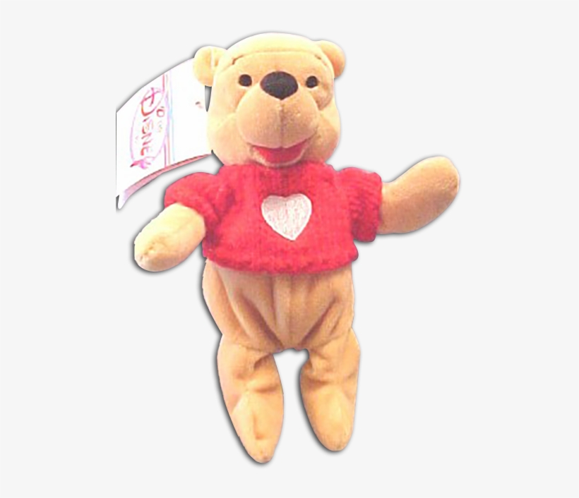 Pooh Valentine Disney Store Bean Bag Plush Toy - Teddy Bear, transparent png