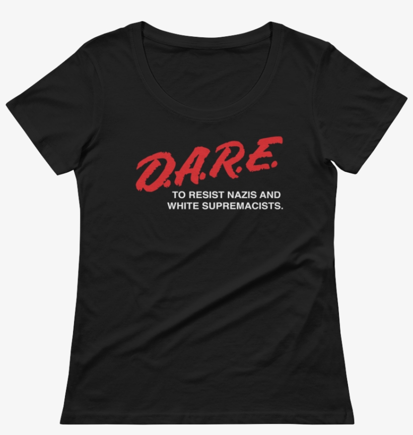 Dare To Resist Nazis Ladies Scoopneck Tee - Wwe Roman Reigns New Logo, transparent png