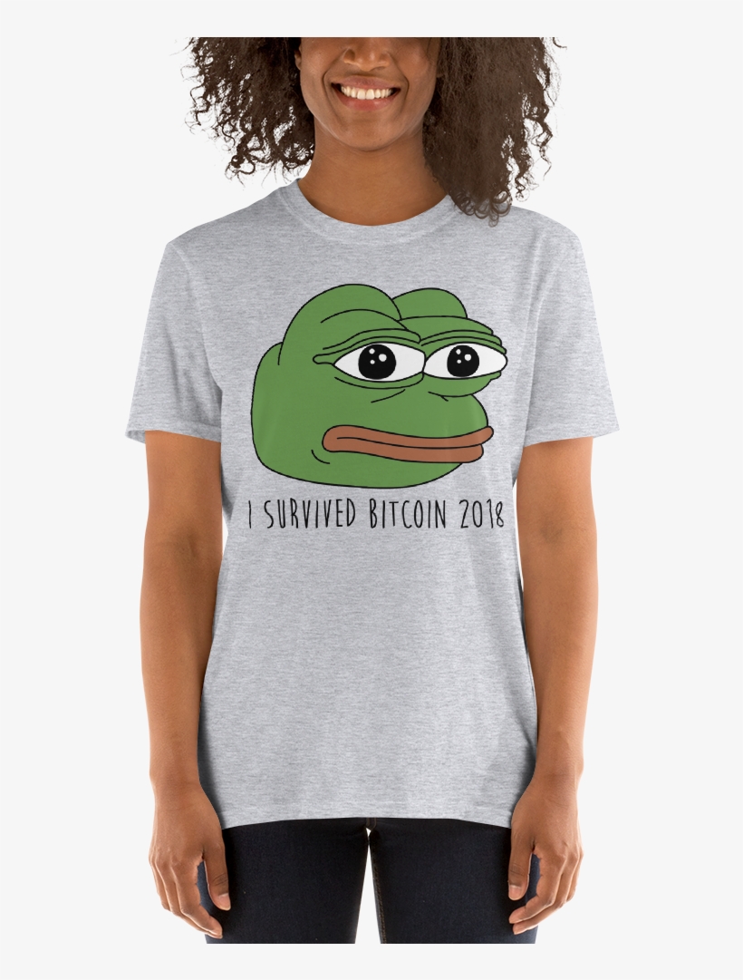 Feelsbadman Bitcoin 2018 Bear Market Short Sleeve Unisex - T-shirt, transparent png