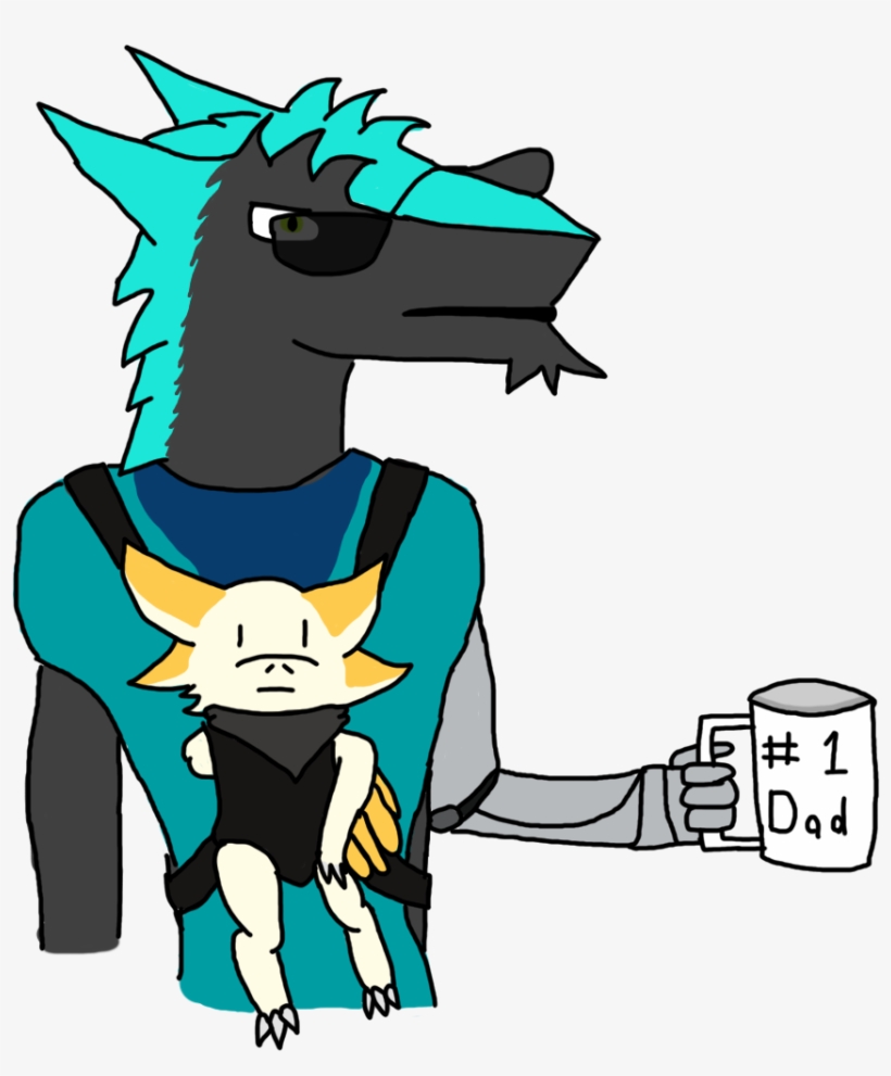 #1 Dad - Cartoon, transparent png