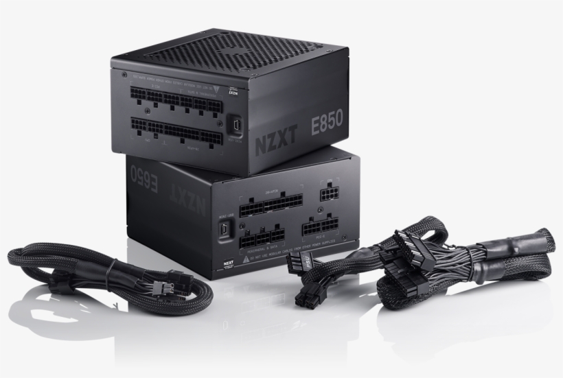 A Nzxt Lançou Hoje Três Modelos Das Suas Novas Fontes - Nzxt Power Supply E850, transparent png